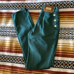 VINTAGE DARK GREEN LAWMAN JEANS